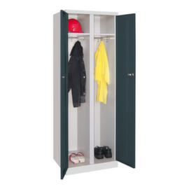 PAVOY Armoire à vêtements/linge Basis Plus à 2 compartiments, largeur de compartiment 300 mm