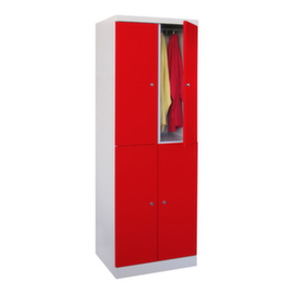 PAVOY Armoire à compartiments à deux niveaux Basis Plus avec 2x2 compartiments, largeur de compartiment 300 mm