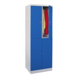 PAVOY Armoire à compartiments à deux niveaux Basis Plus avec 2x2 compartiments, largeur de compartiment 300 mm