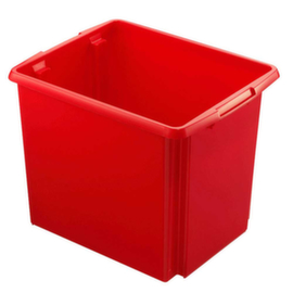 Conteneur léger à gerbage rotatif, rouge, capacité 45 l