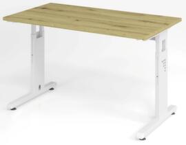 Bureau étroit Mini-Office O-Serie avec piètement en C