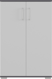 Armoire de classement GW-PROFI 2.0, 3 hauteurs des classeurs, gris clair/gris graphite/gris clair