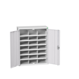 bott Armoire de tri courrier verso, 21 compartiments, RAL7035 gris clair/RAL7035 gris clair