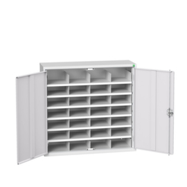 bott Armoire de tri courrier verso, 28 compartiments, RAL7035 gris clair/RAL7035 gris clair