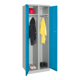 PAVOY Armoire à vêtements/linge Basis Plus à 2 compartiments, largeur de compartiment 300 mm