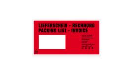 pochette pour documents en papier « Bordereau de livraison - Facture / Packing List - Invoice », DIN long