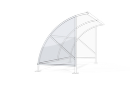 WSM paroi latérale pour abri à cycles