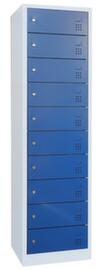 armoire pour ordinateur portable, RAL7035 gris clair/RAL5010 bleu gentiane