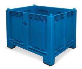 Grands conteneurs, capacité 550 l, bleu, 4 pieds