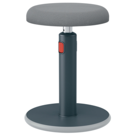 Leitz tabouret assis-debout Ergo Cosy Aktiv, assise gris, partie inférieure du pied antidérapante