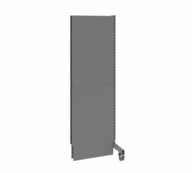 cloison acoustique démontable Mobil élément d'extension, hauteur x largeur 2000 x 625 mm, paroi RAL7037 gris poussière