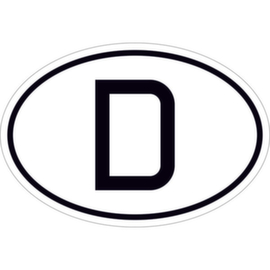 panneau indicateur pour véhicules automobiles SafetyMarking®, « Marquage international pour l'Allemagne »