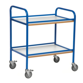 Kongamek Chariot pour l'alimentaire, force 100 kg, 2 plateaux