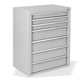 Armoire à tiroirs MAMMUT, 7 tiroir(s), RAL7035 gris clair/RAL7035 gris clair