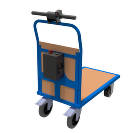 BS-ROLLEN Chariot à ridelles électrique BS-eTec, force 500 kg, plateau longueur x largeur 1000 x 600 mm