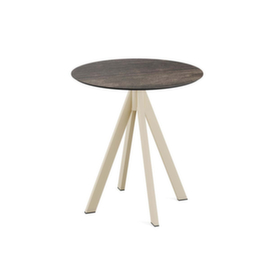 VEBA Table de bistro Essentials Infinity, Ø 700 mm, panneau bois délavé