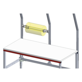 Support axe d&eacute;rouleur amovible avec support de fixation