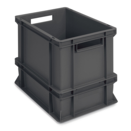 Bac gerbable norme Europe recyclé (poignées ouvertes)