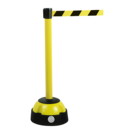 Poteau à sangle étirable jaune-noir