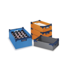 Caisse gerbable, bleu, capacité 12 l