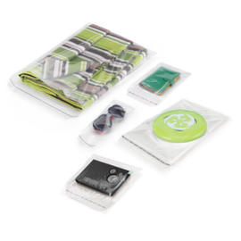 1000 sachets plastique &agrave; fermeture adh&eacute;sive