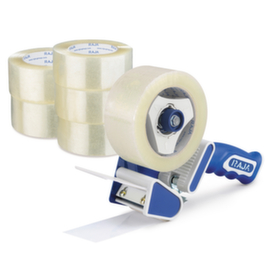 Pack 36 rubans PP silencieux transparent r&eacute;sistant 35 microns RAJA