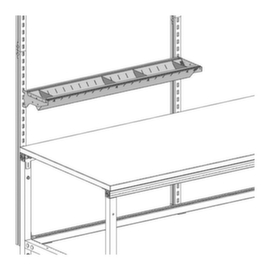 Poste d'emballage SYSTEM FLEX - Etag&egrave;re m&eacute;tallique 800x200 mm