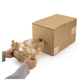 Papier alv&eacute;ol&eacute; en boite distributrice