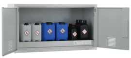 Lacont armoire basse de sécurité pour produits dangereux storeLAB CHS-AUS 1100 P, hauteur x largeur x profondeur 600 x 1100 x 500 mm