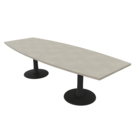 Quadrifoglio Table de conférence IDEA+, largeur x profondeur 2800 x 1100 mm, panneau béton
