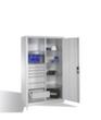 C+P Armoire modulable ERGO gris clair, largeur 1200 mm