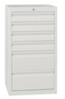 PAVOY Armoire à tiroirs Basis RAL7035, 6 tiroir(s), RAL7035 gris clair/RAL7035 gris clair