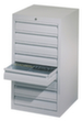 PAVOY Armoire à tiroirs Basis RAL7035, 8 tiroir(s), RAL7035 gris clair/RAL7035 gris clair