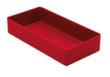 bac de rangement, rouge, longueur x largeur 198 x 99 mm