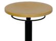 Tabouret pivotant, assise hêtre, patins  S