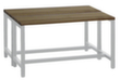 PAVOY Banc vestiaire Basis gris clair avec lames en bois