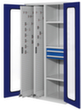 Kappes Armoire verticale RasterPlan®, 2 extensions, RAL7035 gris clair/RAL5010 bleu gentiane