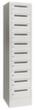 PAVOY Armoire de tri courrier Basis gris clair, 10 compartiments, RAL7035 gris clair/RAL7035 gris clair