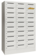 PAVOY Armoire de tri courrier Basis gris clair, 30 compartiments, RAL7035 gris clair/RAL7035 gris clair