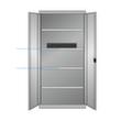 Thurmetall Armoire à portes battantes électrique, modèle CH, RAL7016 gris anthracite/RAL7035 gris clair  S