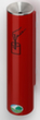 Cendrier anti-feu H 30, RAL3000 rouge vif