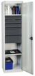 stumpf Armoire d'atelier Serie 3000 avec 2 tablettes de rétention + 5 tiroirs, largeur 500 mm