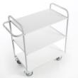 Rollcart Chariot de bureau, force 150 kg, 3 plateaux