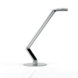 Luctra Lampe de bureau à DEL Radial Table Base avec lumière biologiquement active, lumière lumière blanc froid à blanc chaud biologiquement active, blanc