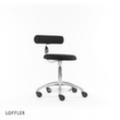 Löffler Tabouret Aogo, assise noir, roulettes