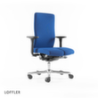 Löffler Siège de bureau pivotant avec assise arthrodèse, bleu