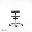 Löffler Tabouret Aogo, assise gris, roulettes