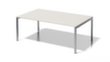 Bisley Bureau de direction et de conférence Cito, largeur x profondeur 2000 x 1200 mm, panneau gris-blanc