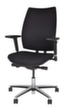 Bisley Fauteuil de bureau pivotant Upscale avec accoudoirs 4D, noir  S