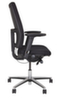 Bisley Fauteuil de bureau pivotant Upscale avec accoudoirs 4D, noir  S